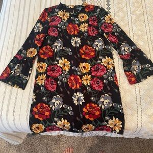Fall floral dress